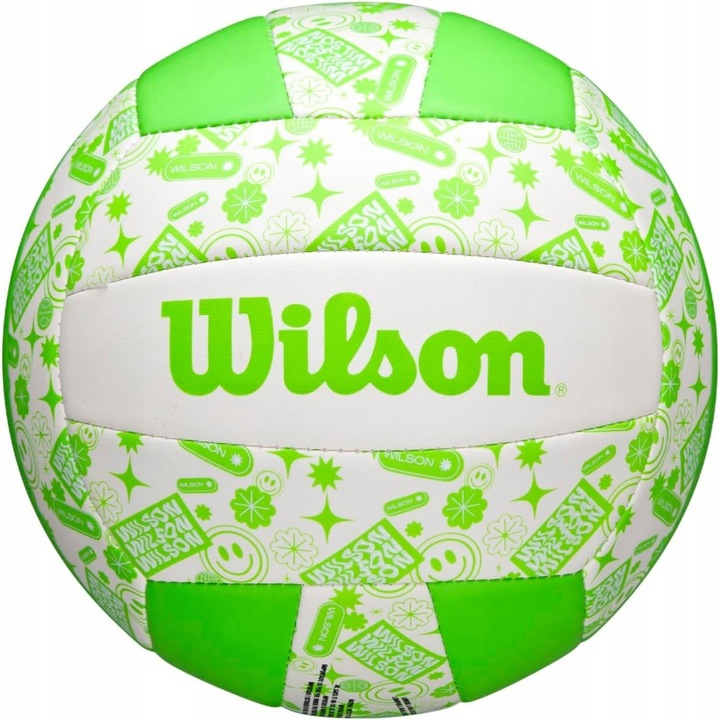 Топка за волейбол Wilson Stamp зелено-бяла