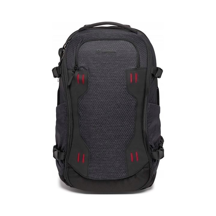 Manfrotto, Фото раница за камера от найлон 1680D RipStop със защита M-Guard, преден достъп, отделение за лаптоп 15", Pro Light Flexloader L, Черна, 26.5 л