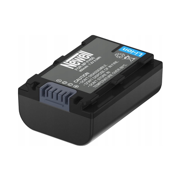 Acumulator Newell NP-FH50, baterie Li-ion 7.2V 900mAh, compatibil cu Sony, negru, 1 buc