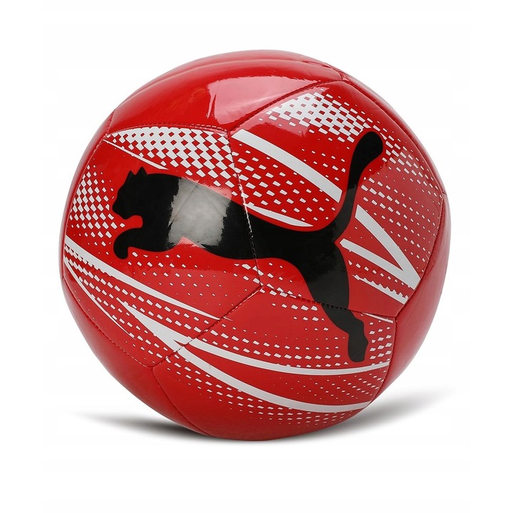 Puma, minge de fotbal (balon) din material sintetic, cusuta mecanic, 12 panouri, Attacanto Graphic, Multicolor, 5