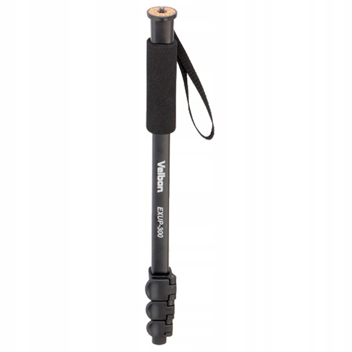 Velbon EXUP-300 alumínium monopod, 4 szekció, fekete, 40x132cm, 218g