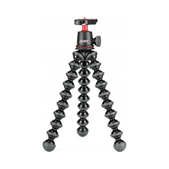 Статив Joby GorillaPod 3K Kit, с включена сферична глава, гъвкави крака и гумени подметки, капацитет 3 кг, черен, 1 бр