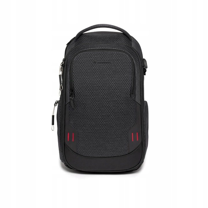 Manfrotto, Ripstop nylon-poliészter fotós hátizsák M-Guard védelemmel és elülső hozzáféréssel, Pro-Light II Frontloader M, Fekete, M