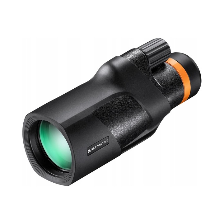 Монокуляр туристически K&F Concept KF33.075, 12x, обектив 50 мм, призма BaK-4, многослойно покритие FMC 99% пропускливост, IP66 водоустойчив, черен, 1 бр