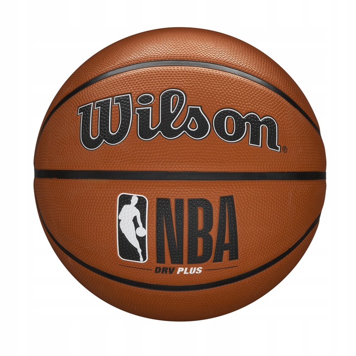 Баскетболна топка Wilson NBA Authentic Gameball Replica, спортна топка за открито, издръжлива и с добро сцепление повърхност Tackskin, оранжева, размер 7, 1 бр