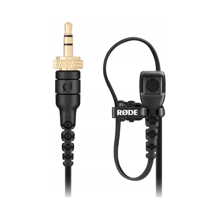 Микрофон тип брошка RODE Lavalier II, всепосочен, с честотна характеристика 20 Hz-20 kHz и SPL ниво 110 dB, 1,2 м TRS 3,5 мм кабел с гайка, черен