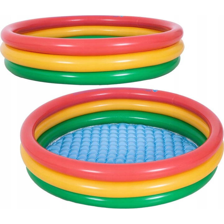 Piscina gonflabila copii Jilong 150x29cm trei inele colorata