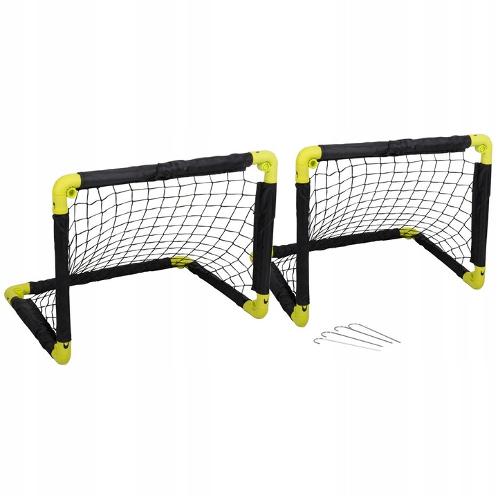 Dunlop mini összecsukható gyermek focikapu szett, 2 db, 55x44x44cm, kék