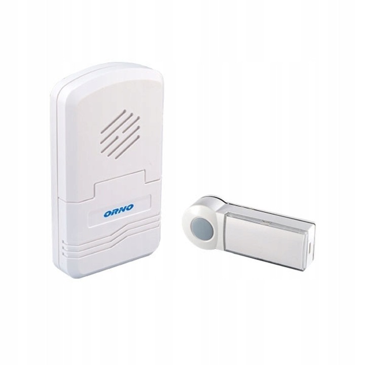 Sonerie wireless Orno Disco alb 70m IP44 baterii