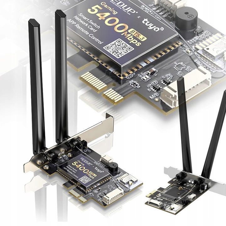Мрежова карта EDUP PCI WiFi 6 BT AX210SW 5400