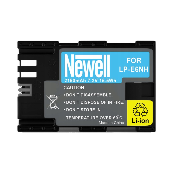 Acumulator Newell LP-E6NH 2150mAh 7,2V pentru Canon negru