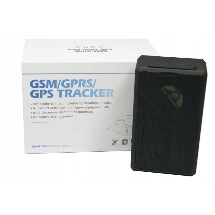Localizator GPS Coban GPS108 nyomkövető, 5000 mAh akkumulátor, GPS+AGPS helymeghatározás, mágneses rögzítés, mobil alkalmazás, fekete, 1 db
