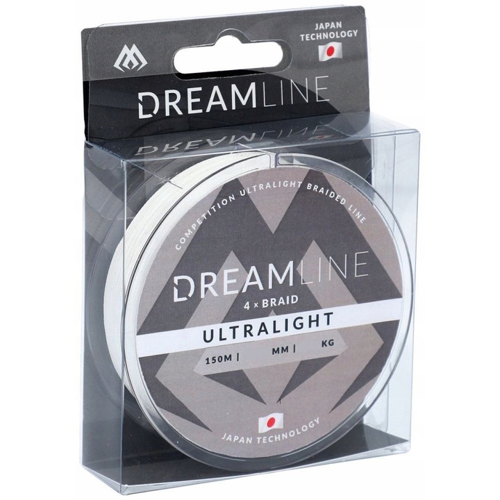 Плетено влакно Mikado Dreamline Ultralight бяло 0,058мм 150м 4,43кг