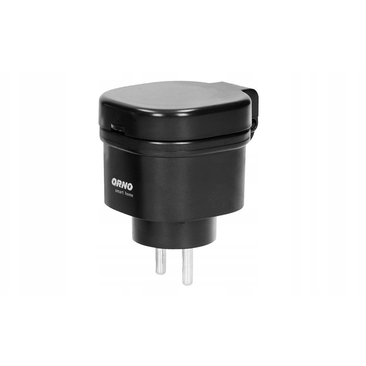 Безжичен контакт Orno Smart Home IP44 черен 55x55x80mm