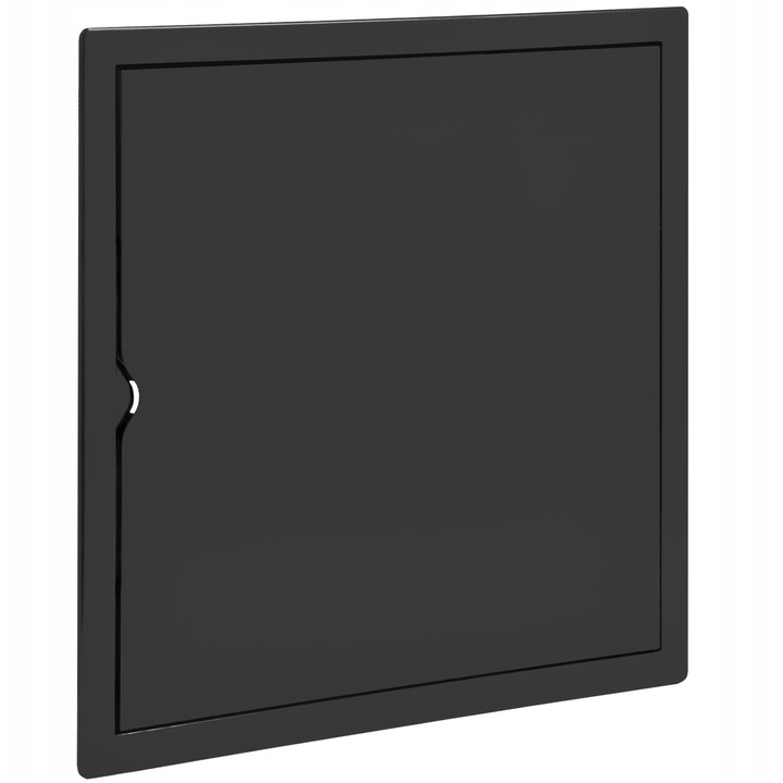 Usa de revizie Virone ID-35/35B, din ABS, deschidere reversibila, Negru, 350x350 mm