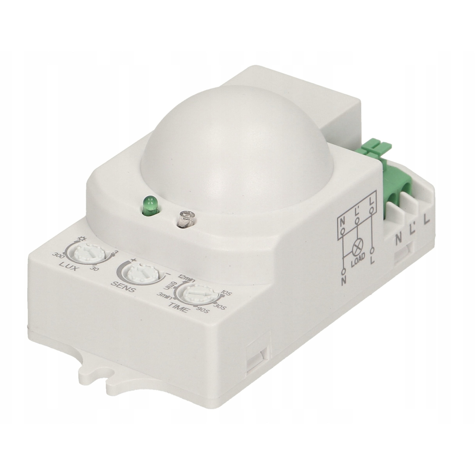 Senzor de miscare cu microunde Orno, reglabil, 360° de detectie, 1200W ...