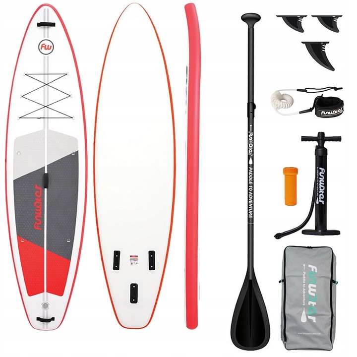 FunWater SUP deszka 335cm piros szett evezővel és pumpával