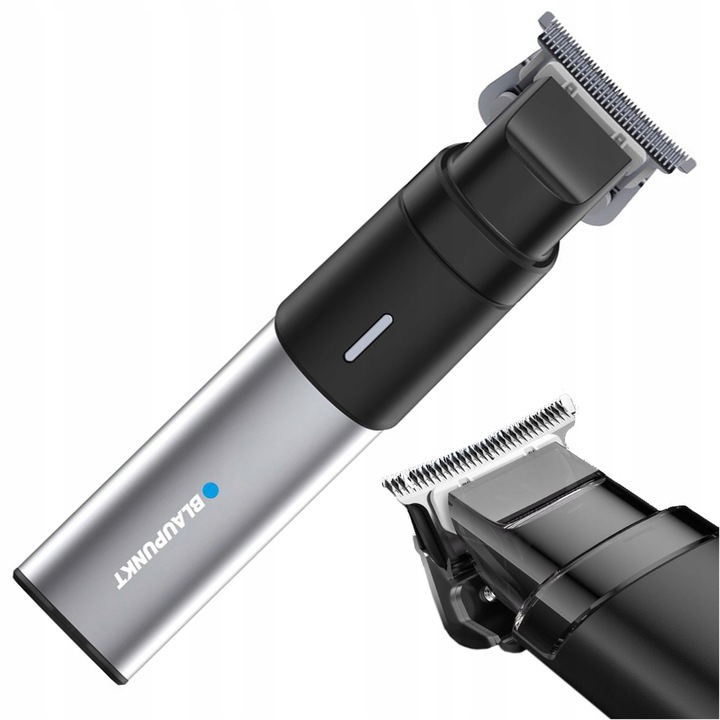 Masina de tuns (trimmer) Blaupunkt HCS502, duala (acumulator si priza), incarcare USB-C, rezistenta la apa, argintiu/negru, 1 buc