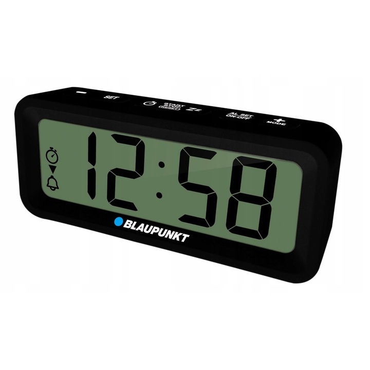 Мултифункционален часовник Blaupunkt CL04BK, аларма, таймер, черен, 8.8x3.7x2.1см