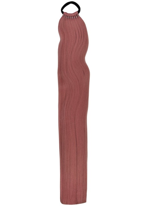 Extensie par sintetic Bellezza Hair Ponytail drept roz inchis 120cm