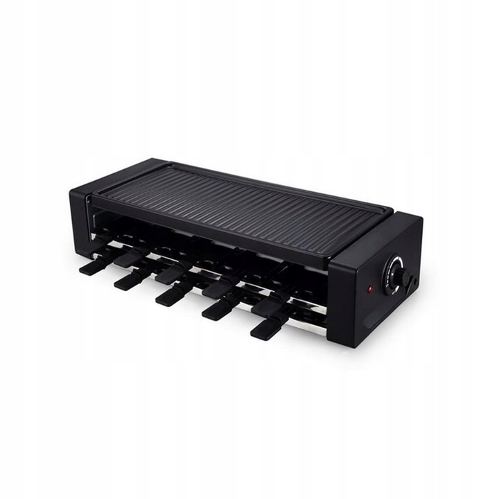 Grill electric de masa SilverCrest Raclette, 1500W, negru, 52x23cm