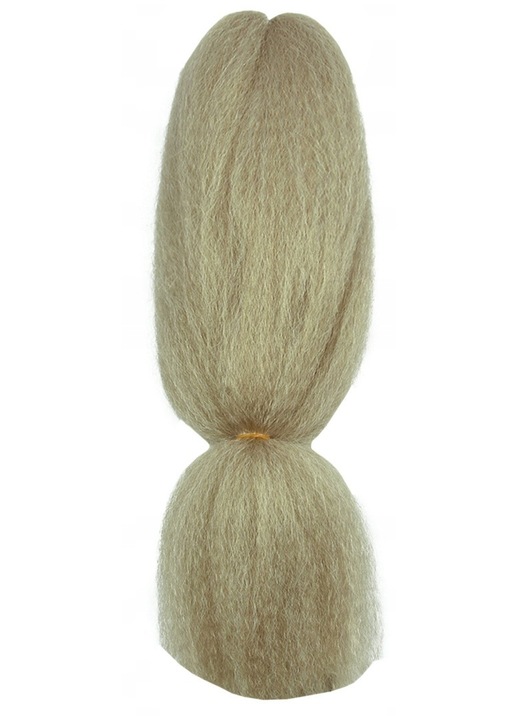 Bellezza Hair, Par sintetic Kanekalon (modacril) pentru impletituri, cu textura creponata, rezistent la caldura, Blond CKM10, 65 cm