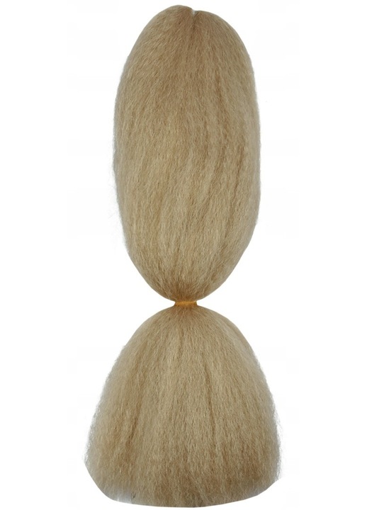 Bellezza Hair, par sintetic kanekalon din modacril Classic, cu textura creponata, rezistent la caldura, blond mediu, 65 cm