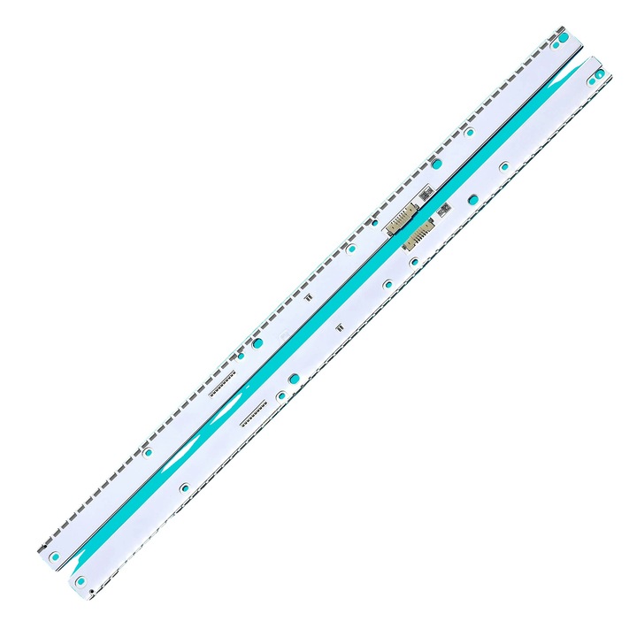 Banda LED backlight / iluminare de fundal 600 mm, 66 LED pe banda, 3 V, compatibila cu modele UE55, Alb, 1 bucata
