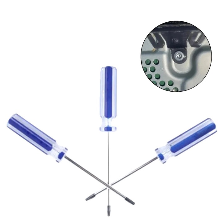 Set 3 surubelnite mini Torx, inox, magnetic, negru