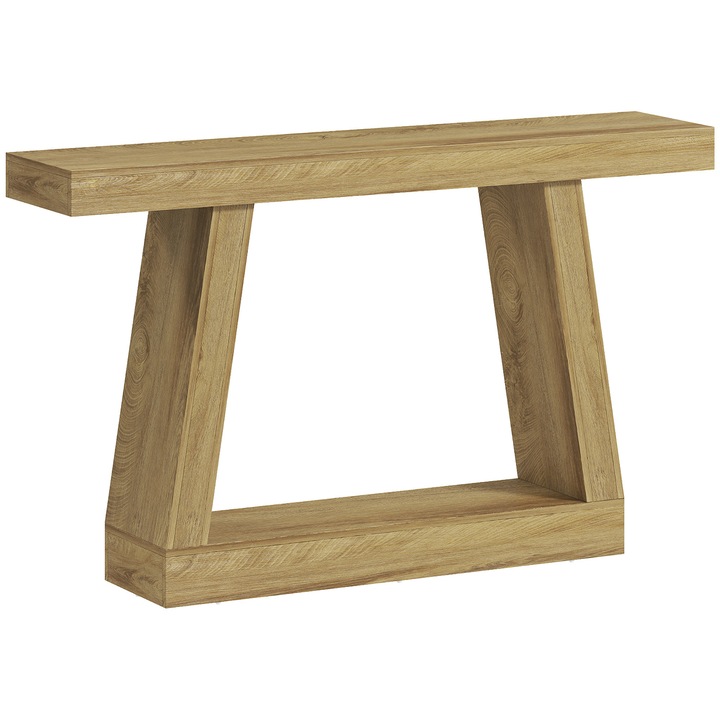 Masa Consola, HOMCOM, MDF,140 x 30 x 83 cm, Stejar