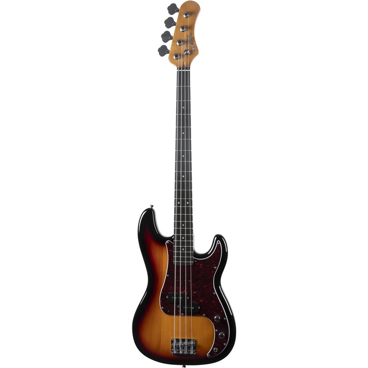 Chitară bas electrică, EKO, PB300, pickup tip P, culoare Sunburst