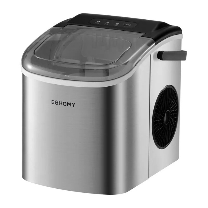 Euhomy IM001 jégkocka-gyártó gép, 1, 2 l, 12 kg (ezüst)
