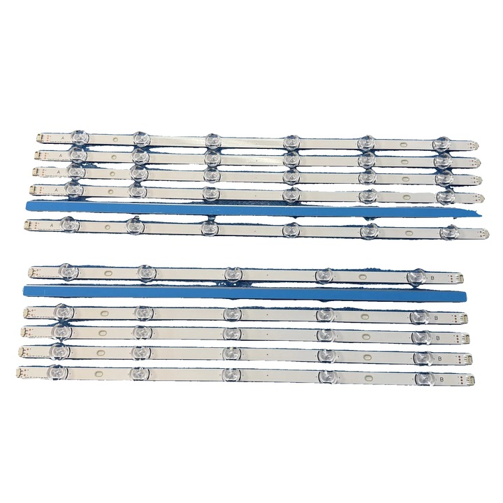 Banda LED pentru iluminare TV, aluminiu, reglabila, 6V