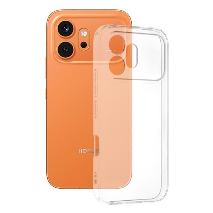Husa Upzz® Compatibila Cu HONOR 600, Slim 2mm, Pastreaza Aspectul Original, Protectie La Camere, Transparenta