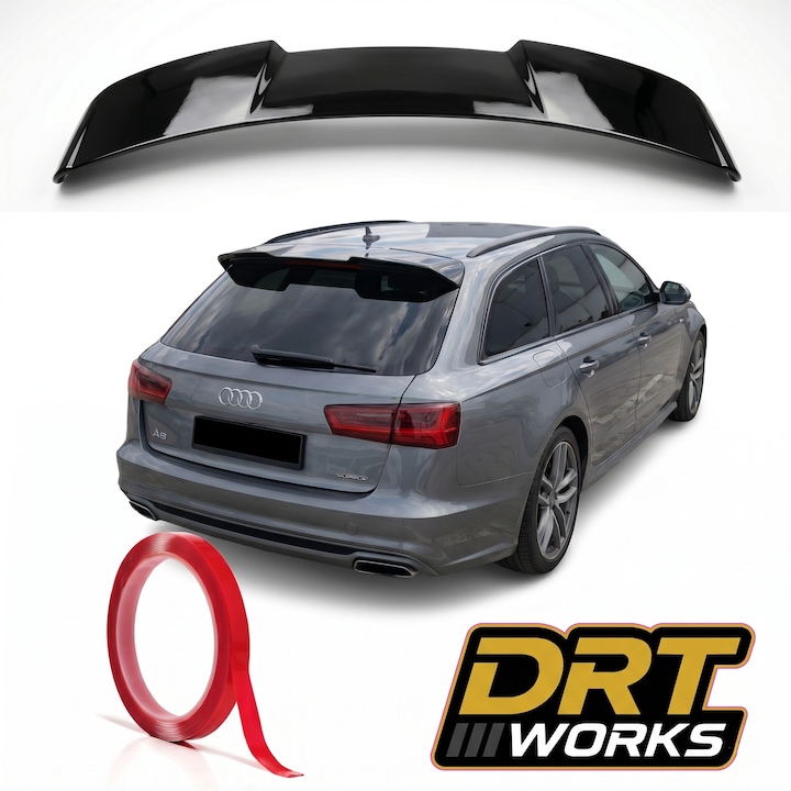 Eleron Haion DRT WORKS pentru Audi A6 C7 Avant (2011–2018) – ABS Negru Lucios