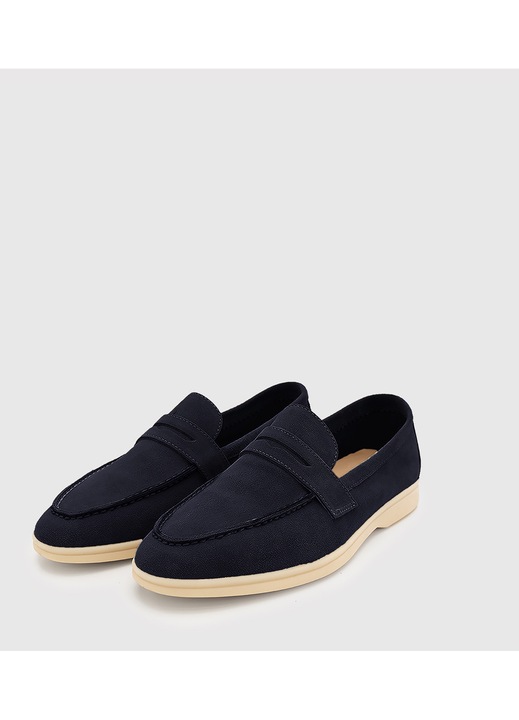 Mocasini Pako Lorente, piele intoarsadwqfwq, Bleumarin