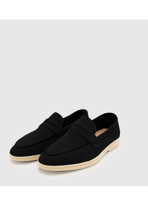 Mocasini Pako Lorente, piele intoarsadwqfwq, Negru