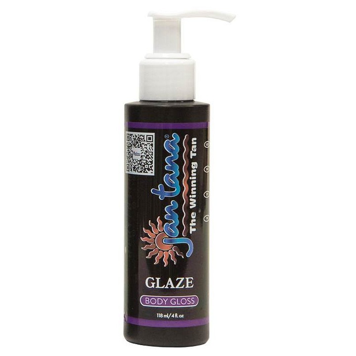 Jan Tana Glaze csillogó testolaj, könnyű, nem zsíros, kiemeli az izomzatot testépítéshez és fitneszhez, színtelen, 118 ml