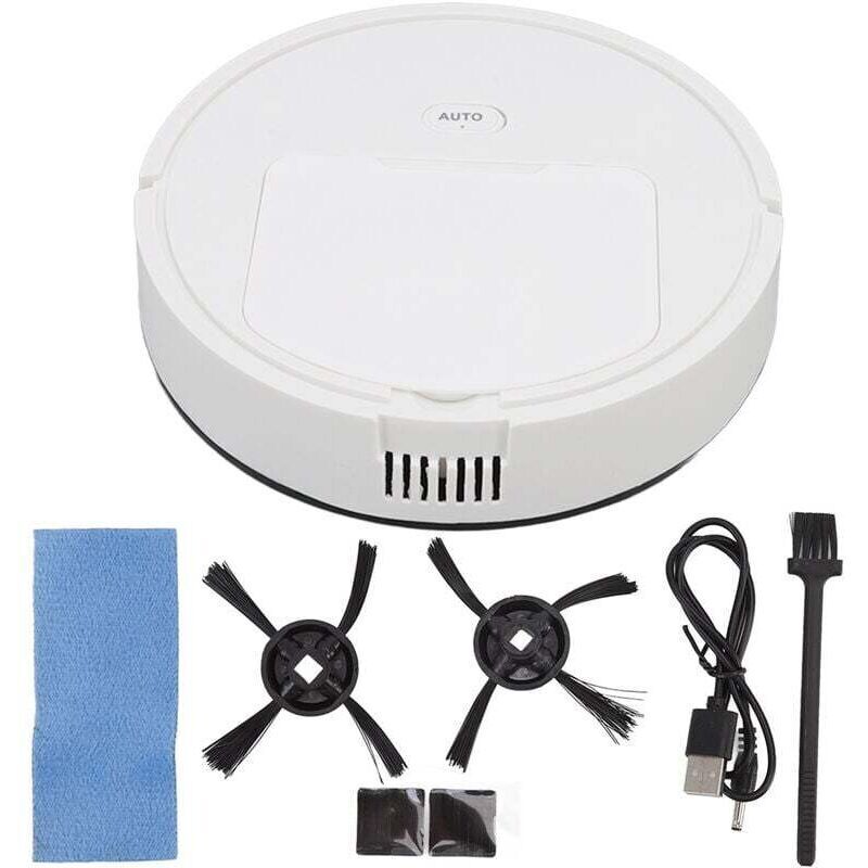 Aspirator robot 3-in-1 Jeffergarden Smart Sweeper, reincarcabil 1200mAh, autonomie 75 min, Alb, 1 buc