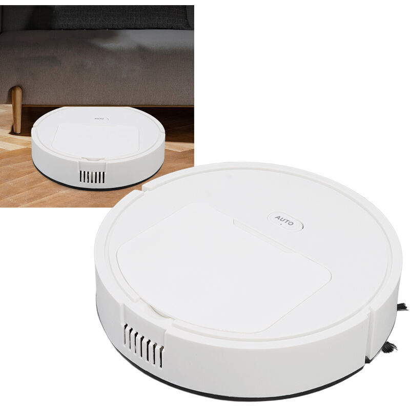 Aspirator robot 3-in-1 Jeffergarden Smart Sweeper, reincarcabil 1200mAh, autonomie 75 min, Alb, 1 buc