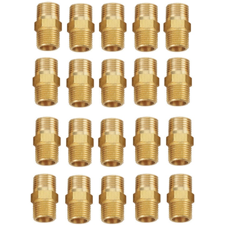 Set 20 fitinguri hexagonale alama 1/8 BSP 2cm
