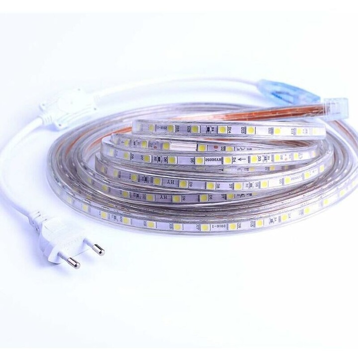 LED лента 2м 600lm/м студено бяла IP65 водоустойчива