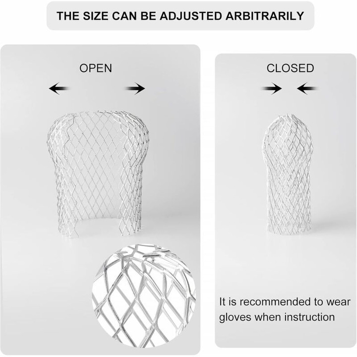 Set 4 protectii jgheab aluminiu rezistent, ajustabile, argintiu