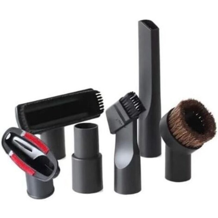 Accesorii aspirator set, perie podea lemn, adaptor 32x35mm, multicolor