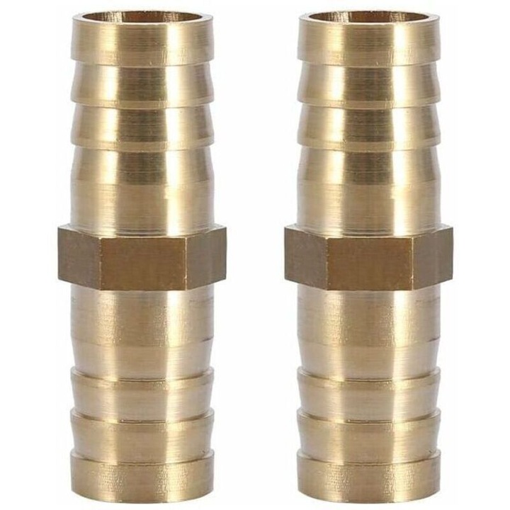 Egyenes 2-utas sárgaréz szerelvénykészlet, 6x8x10x12x14x16x20mm, többszínű