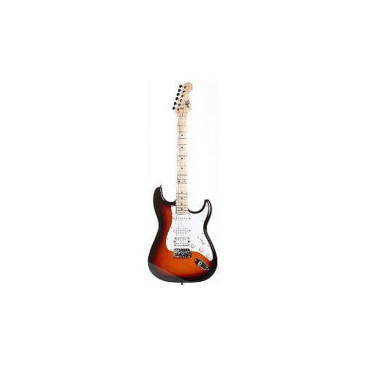 Chitara electrica ABX GUITARS ST-230, 3 microfoane, artar, sunburst, 22 freturi