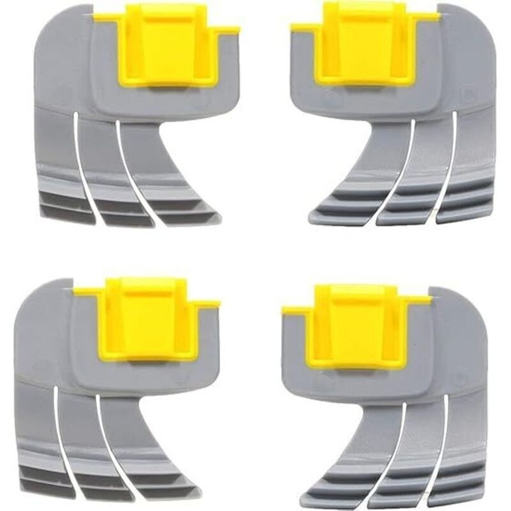 Set 4 perii centrifuge ciclonic pentru curatare piscine R0714400, negru