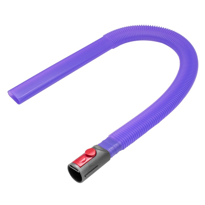 Set 2 accesorii furtun pentru aspirator compatibile cu Dyson V7/V8/V10/V11/V12/V15, flexibil, pentru curatare si uscare, mov