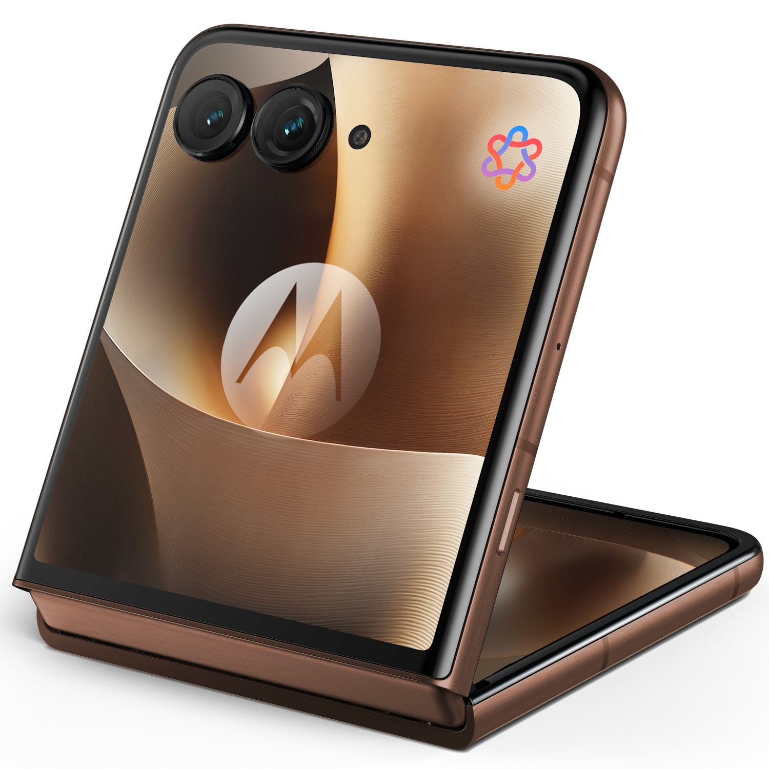 Telefon mobil Motorola razr 70 ultra, 512GB, 16GB RAM, 5G, PANTONE Cocoa