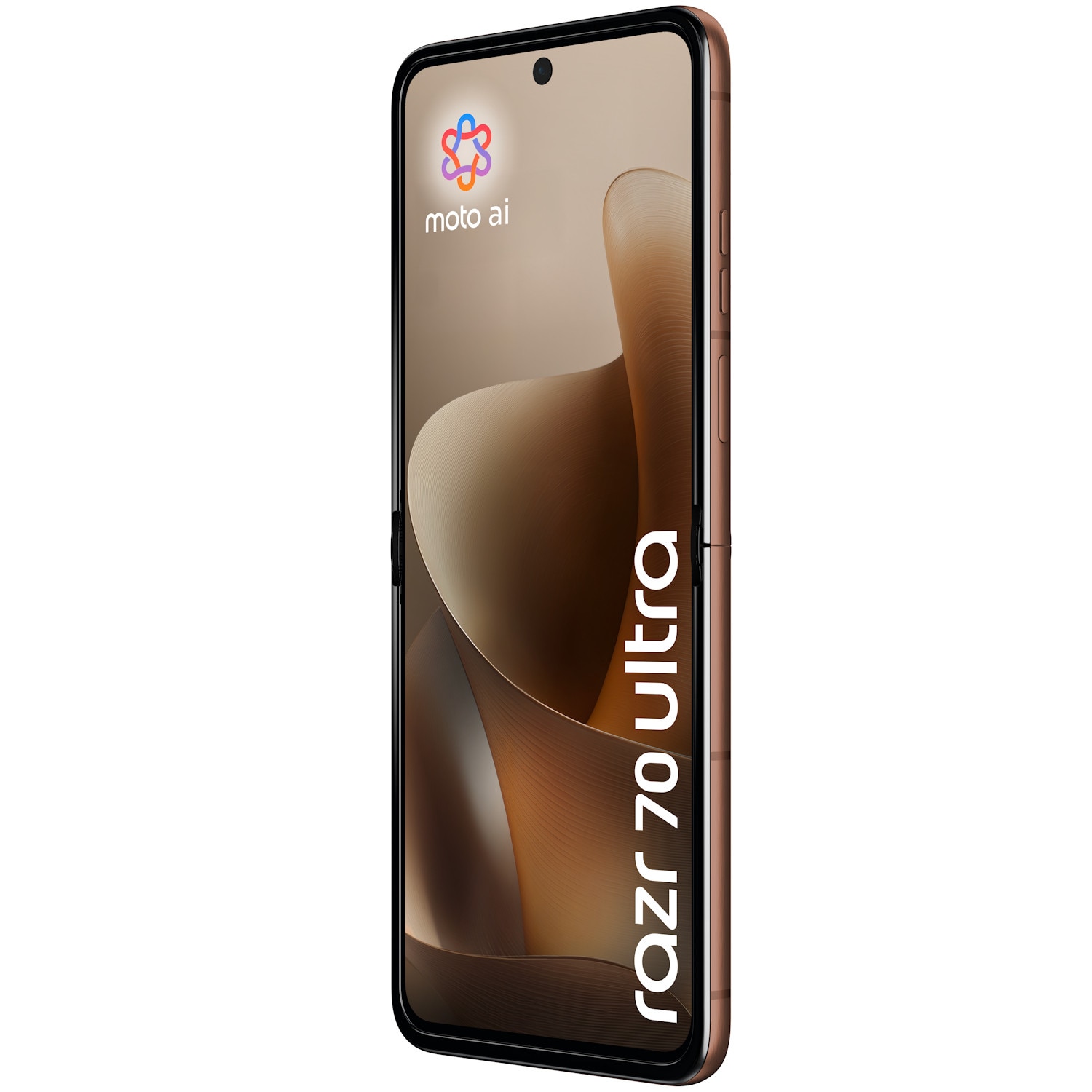 Telefon mobil Motorola razr 70 ultra, 512GB, 16GB RAM, 5G, PANTONE Cocoa